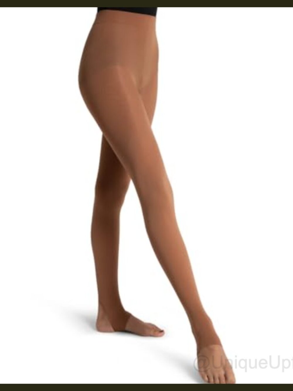 Ultra Soft Stirrup Tights Self Knit Waistband Moisture Wicking